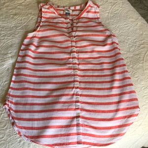 Button up tunic tank